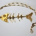Vintage Necklace Fish Pendant 1950s Jewelry