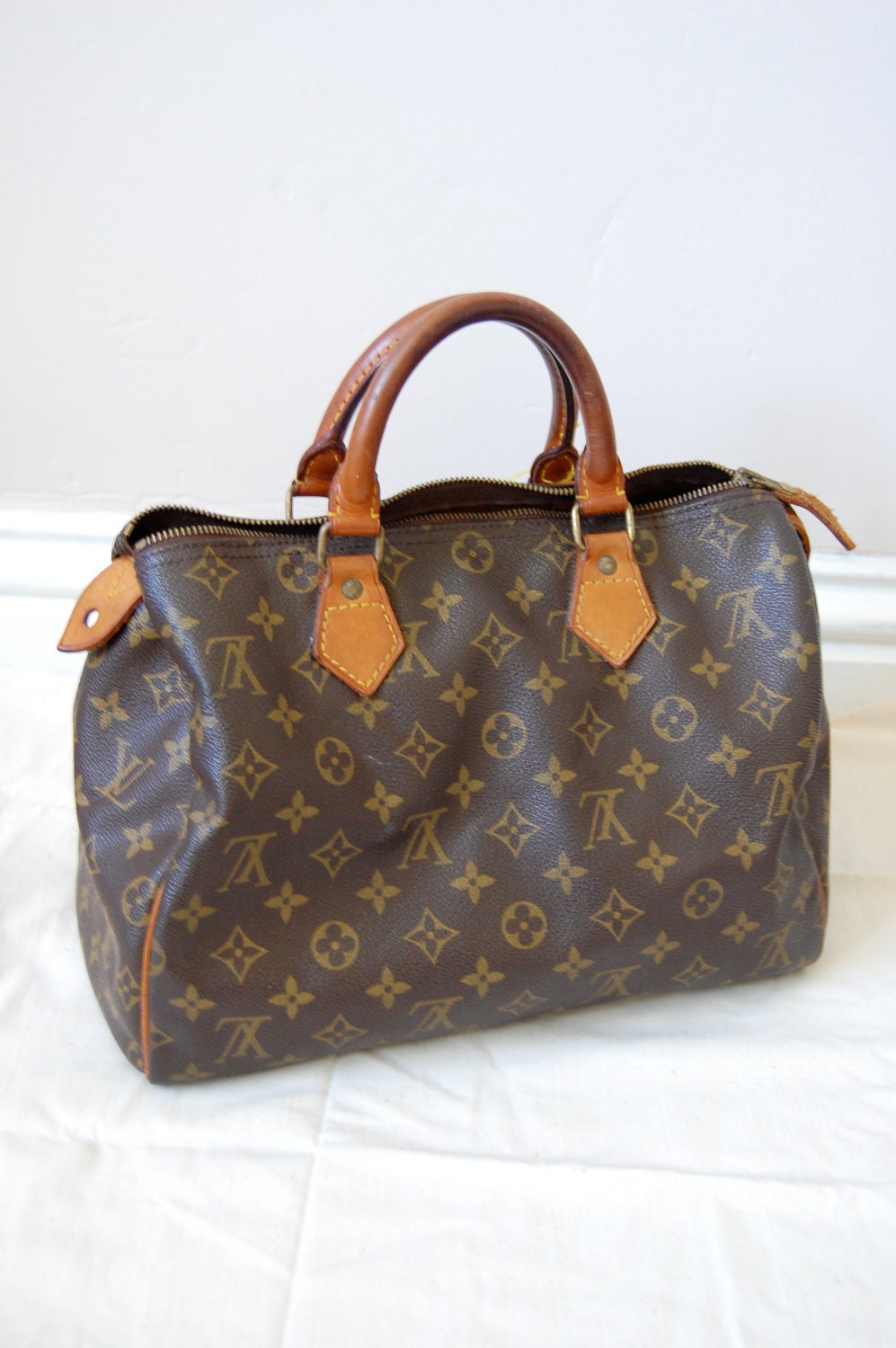 Vintage Authentic Louis Vuitton Speedy 30 Handbag Purse Tote