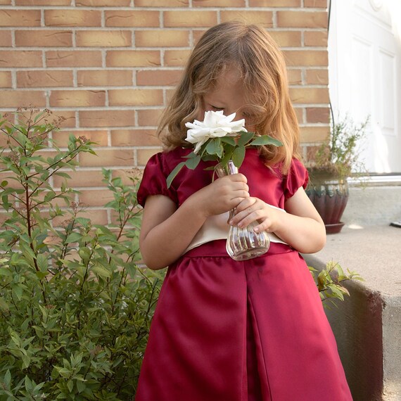 Items similar to Red flower girl dress, special occasion dress size 4T