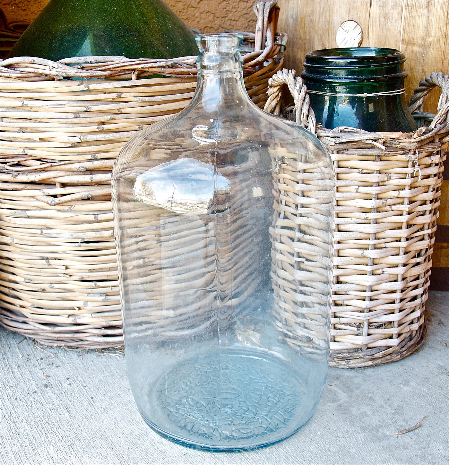 Vintage carboy...5 gallon water jug...demijohn...