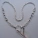 Beaded Necklace with Clear and Random Colored Beads Eyeglass Holder Teachers and Students