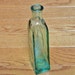 Blue Glass Bottle, Vintage Bud Vase, Home Decor