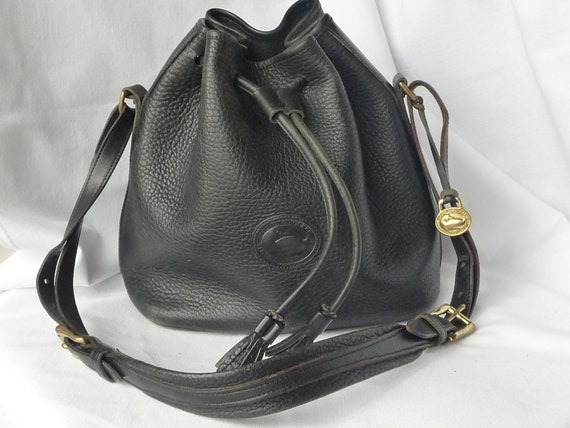 Vintage DOONEY & BOURKE Drawstring Bucket Bag in rare all