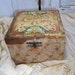 Reserved till Feb. 4th.Shabby chic cuff collar box Victorian antique celluloid collectible piece soft colors Anita Spero