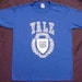 vtg YALE University t-shirt Ivy league football Prep Harvard Basketball