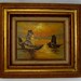 Original Oil on Board Framed Painting - Sunrise at Sea