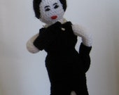 Items similar to Knit Audrey Hepburn Doll on Etsy
