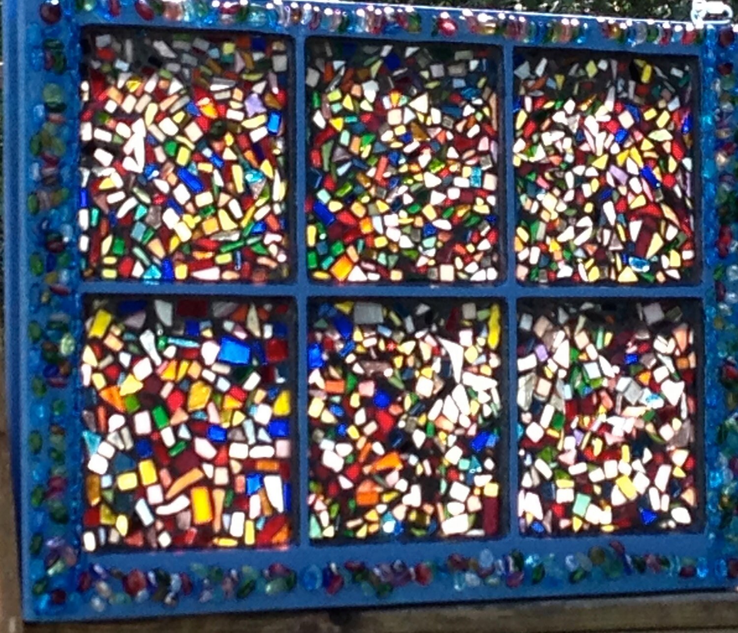 Mosaic Stained Glass Confetti Style Vintage by KristisWhimsey