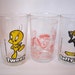 Set of 3 small Vintage 1970's Collector Glasses