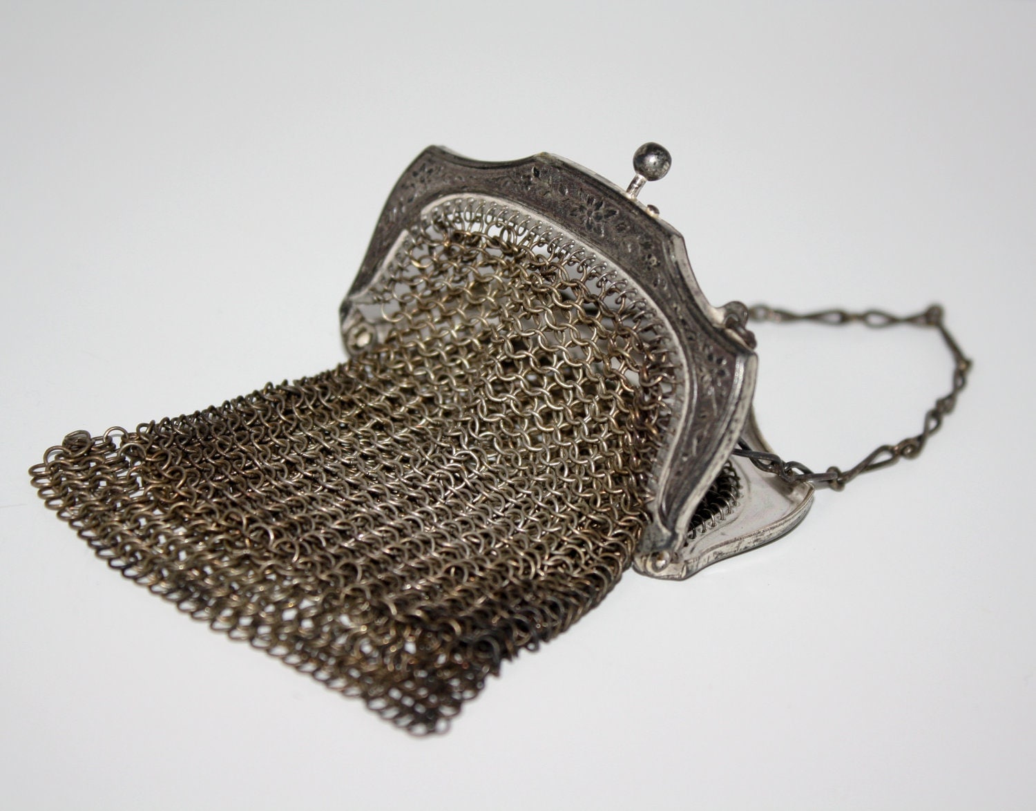 Antique Vintage Chainmail Coin Purse
