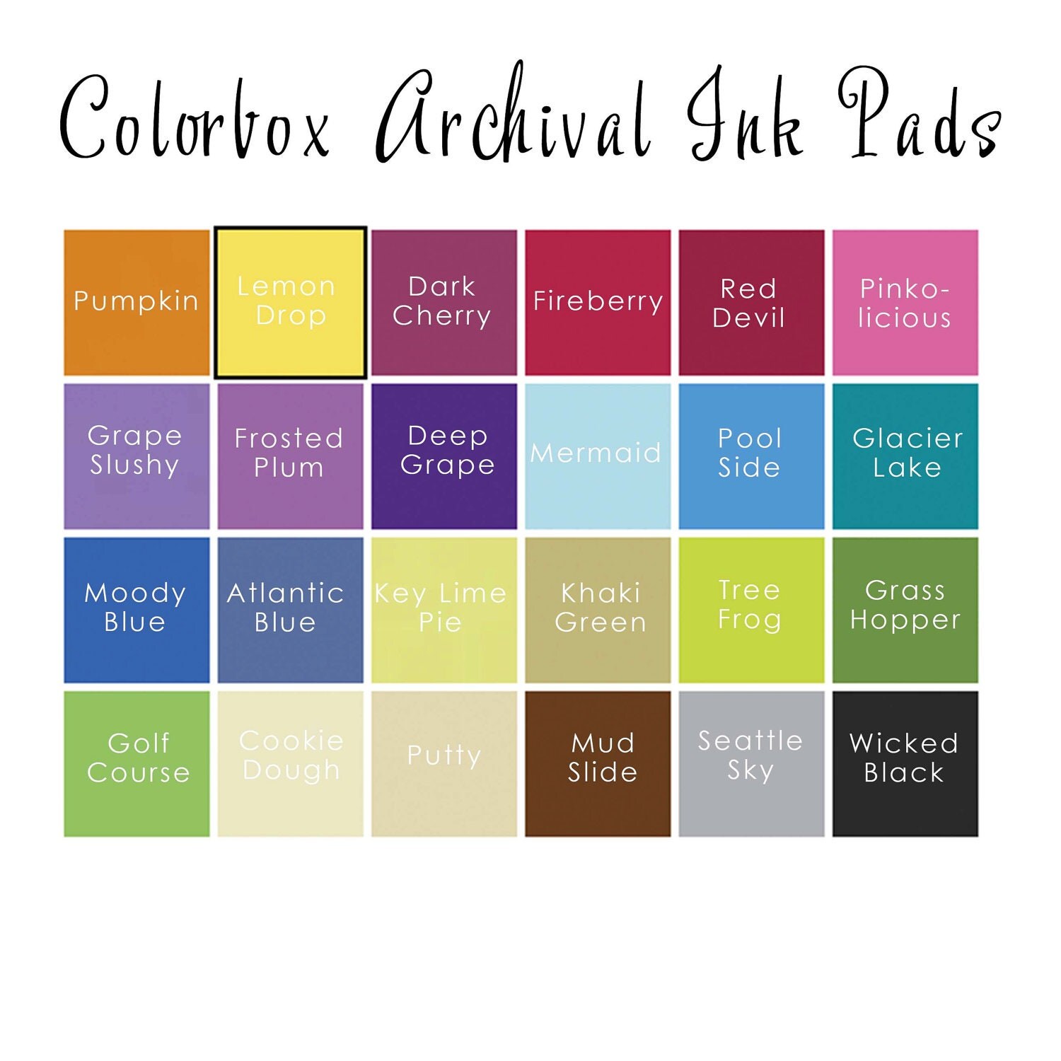 Items similar to Ink Pad Colorbox Archival Inks on Etsy