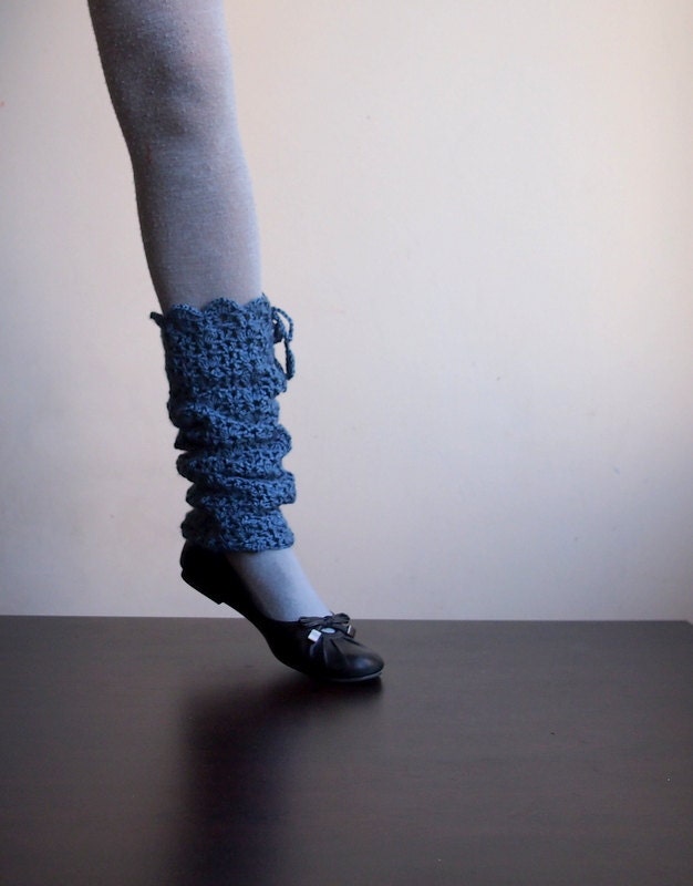 Crochet pattern PDF Leg warmers lace boot socks by byaccessorise