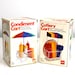 Condiment & Cutlery Carts by Case, 1984 - Hot Dog Stand and Umbrella Wagon Style, Circus Colors - For Cookout, Party, Picnic, or Kitchen