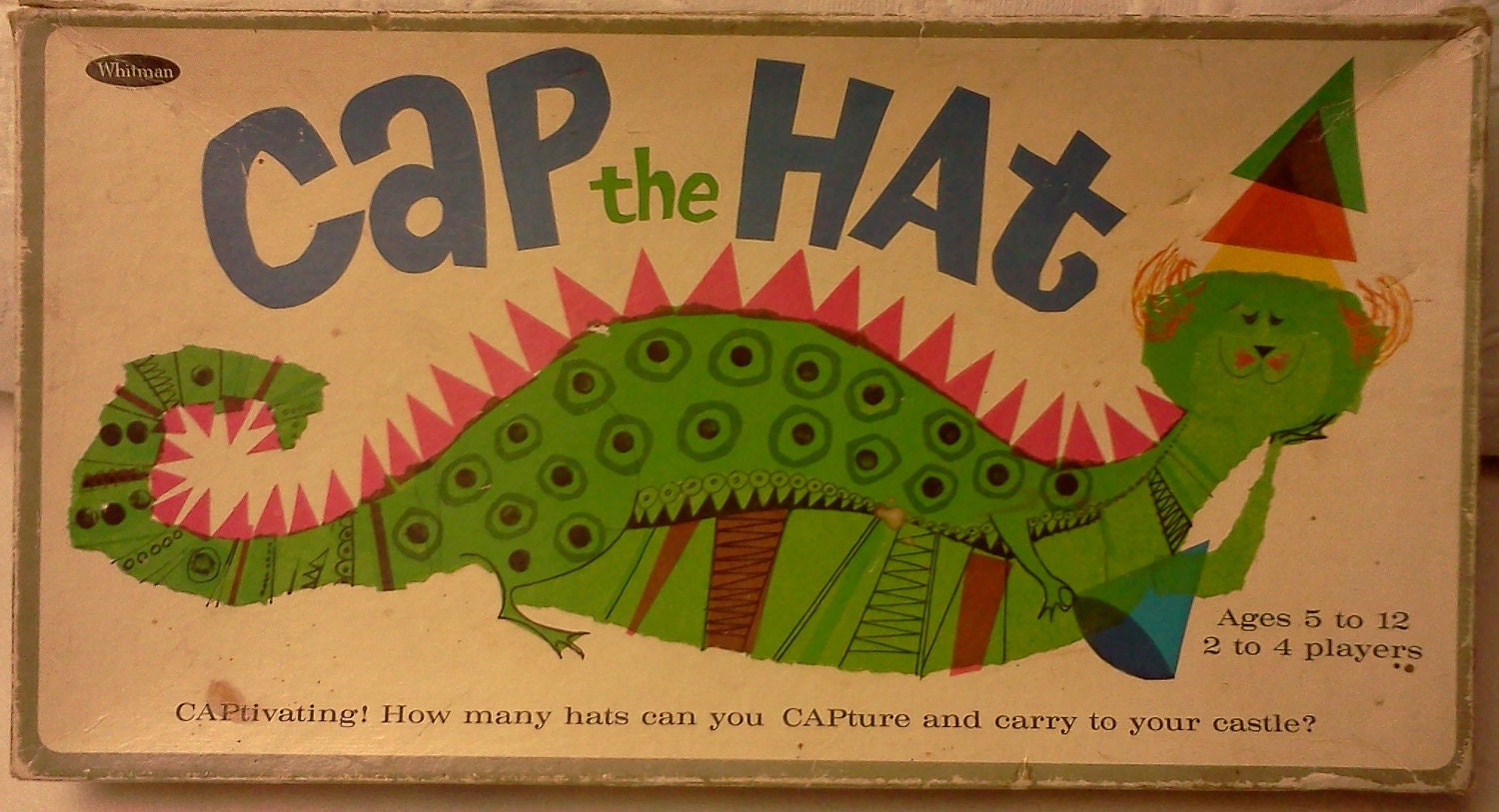 RARE Vintage 1965 Whitman Cap the Hat Board Game