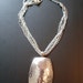 Big Bold Hammered Silver Madallion Necklace Beacon Hill Collection Jewelry