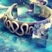 Cosmic quartz crystal pyramid bracelet