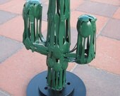 Items similar to Metal Saguaro Cactus Statue Made from