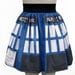 Police Box Inspired Full Skirt