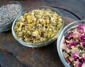 Organic Herbs for Relaxation, Lavender Chamomile and Rose Petals