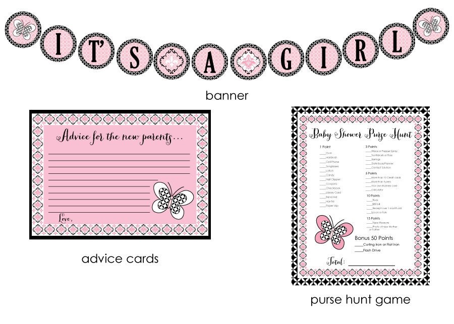 Lambs and Ivy Duchess Baby Shower Kit by RusticAvenueDesigns