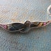 Reserved for Nicole Jonson Vintage Sterling Silver Abalone Bird Necklace 4 grams