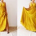 Mexi Dress Sexy Yellow Cotton