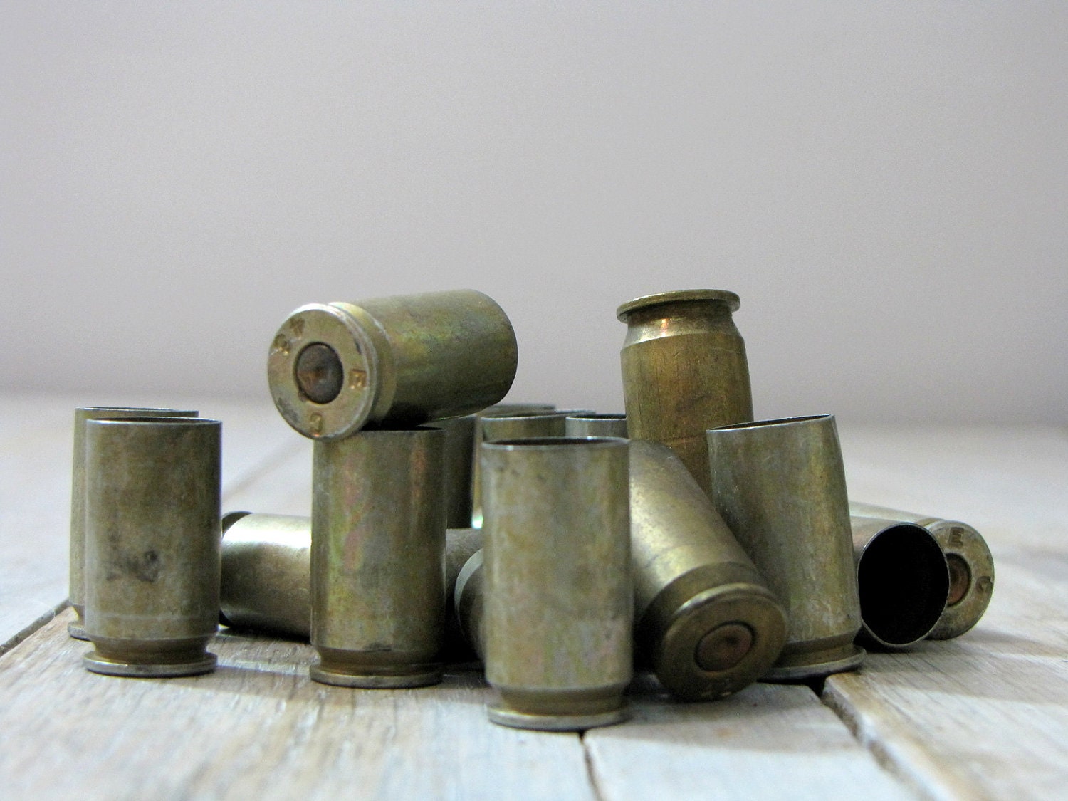 20 steel bullet casings