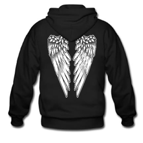 Adult Hoodie / Angel wings on back