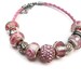 Pink Leather Bracelet