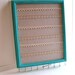 Jewelry Hanger / Organizer / Vintage Frame Distressed / Turquoise W/Lace / Hooks