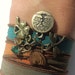 Bohemian Silk Wrap Bracelet Yoga Jewelry Dragonfly Tree of Life Good Luck Autumn Fall Orange Black Unique Gift Under 50 Item Z33