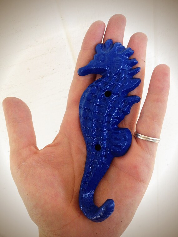 BOLD royal navy blue // SEAHORSE wall hook towel hook by BOLDHOUSE