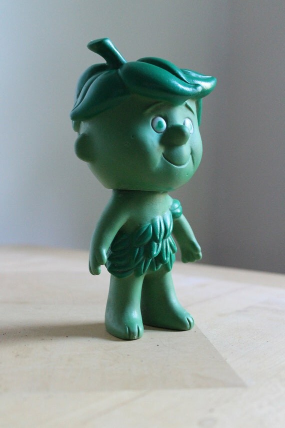 1970s rubber toy Sprout Jolly Green Giant's son