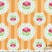 Happy Mochi Yum Yum Candy in Tangerine - Half Yard SPECIAL