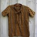 Reserved for Leigh - Yellow and black ikat cloth top with pussy bow