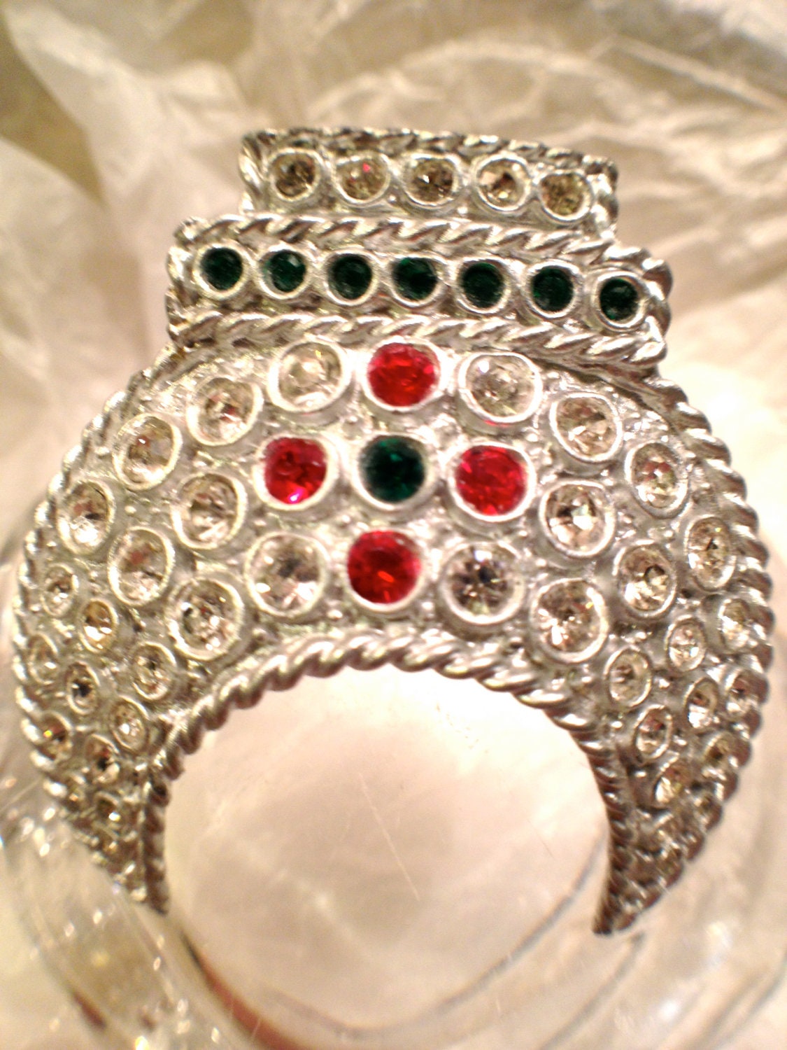 Vintage Shriner's Fez Tassel Pin Jeweled by RareBeautyCollector