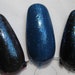 Aqua Rhapsody Blue Shimmer Sparkle Fleck Top Coat Custom Nail Polish 15mL