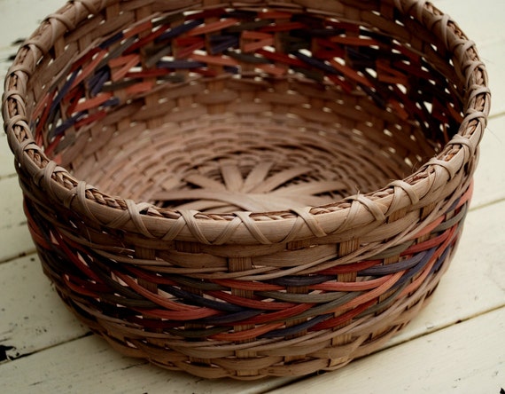 Round Arrow Weave Handmade Basket for Fall