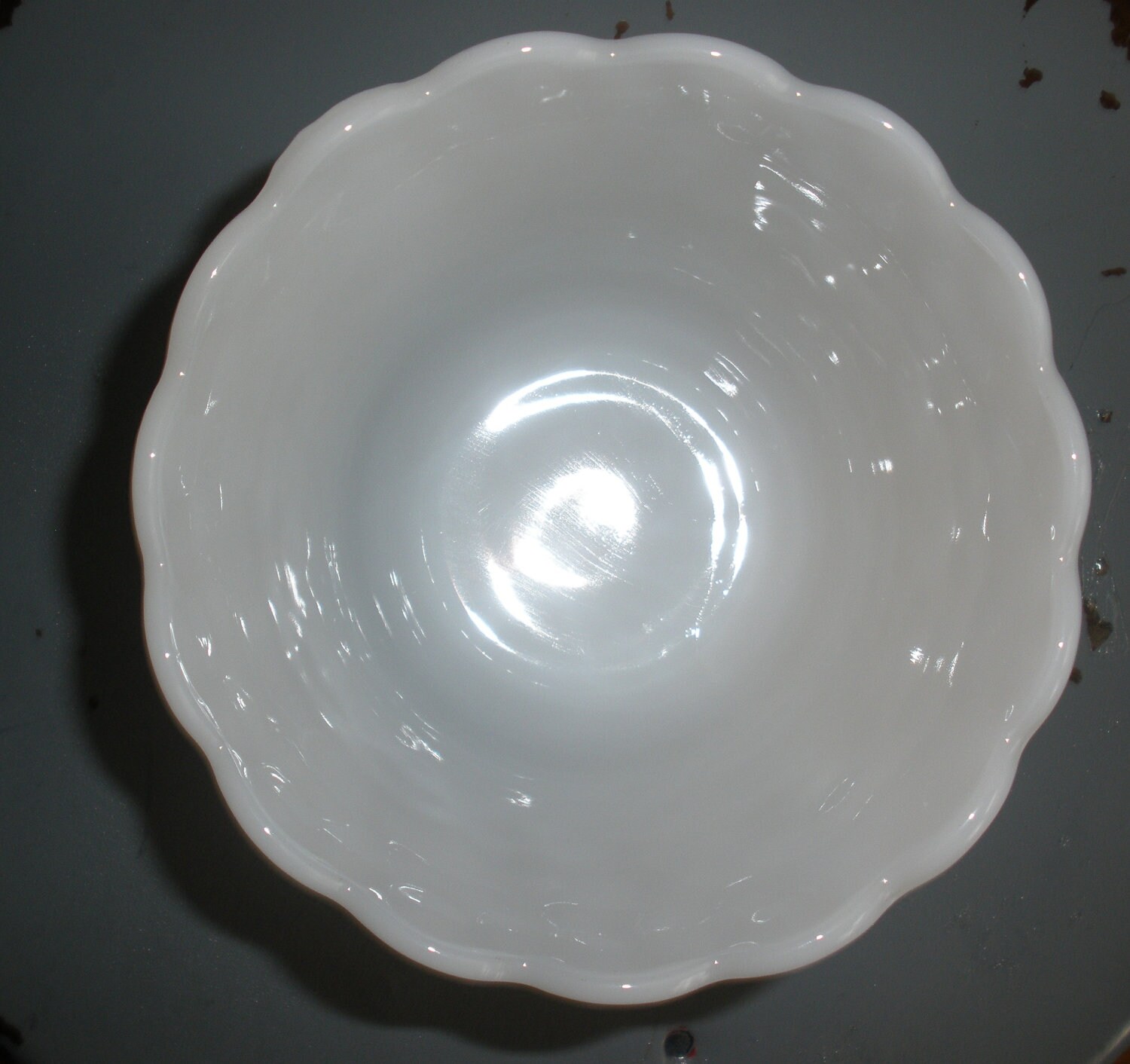 Fire King Oven Ware Milk Glass Planter by anniegoat on Etsy