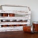 Vintage Shabby Chic Magazine Holder/Canning Jar Carrier