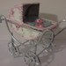 Dolls house pram Baby Carriage Miniature Stroller