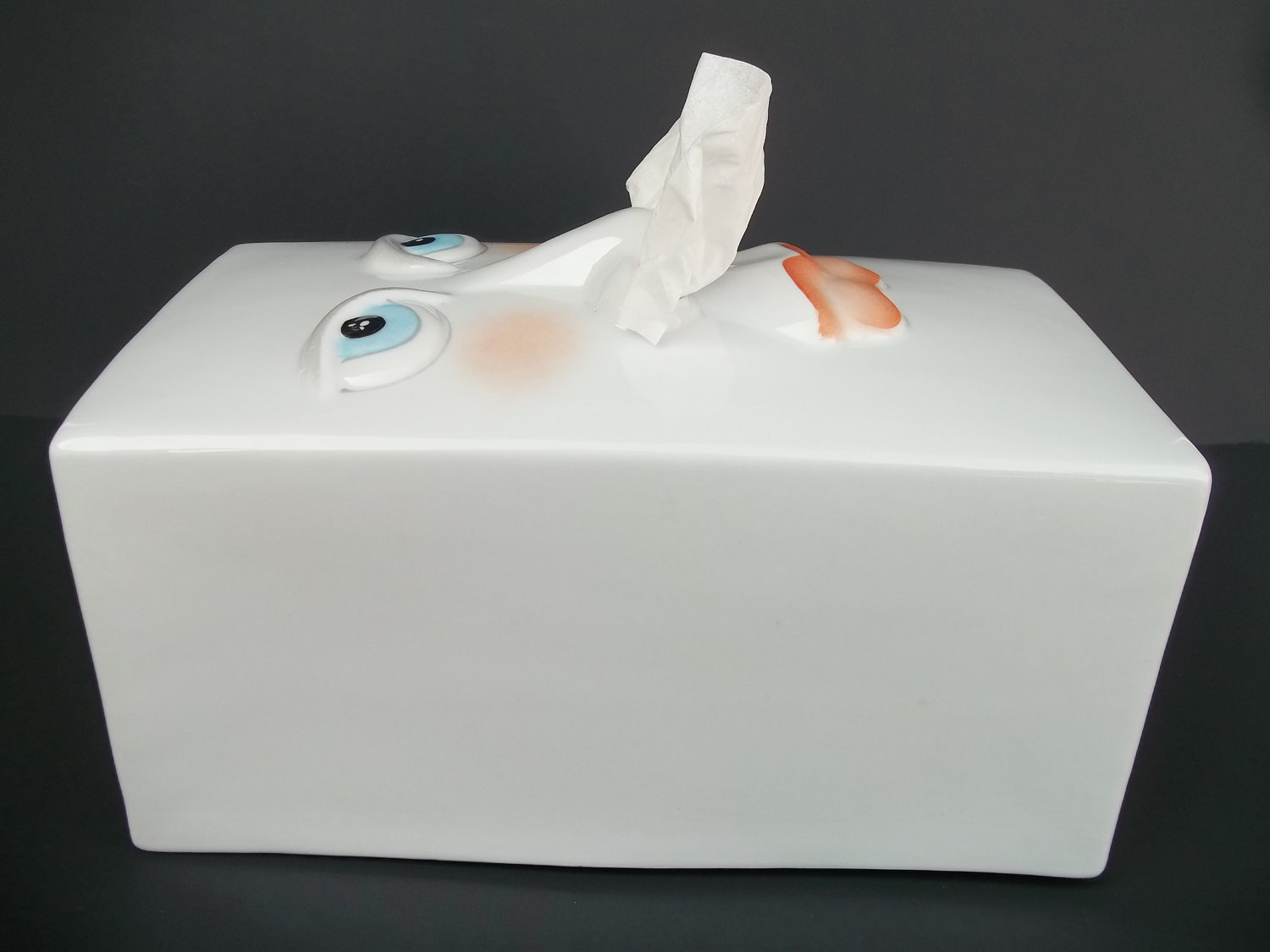 Unique Face Tissue Box Cover