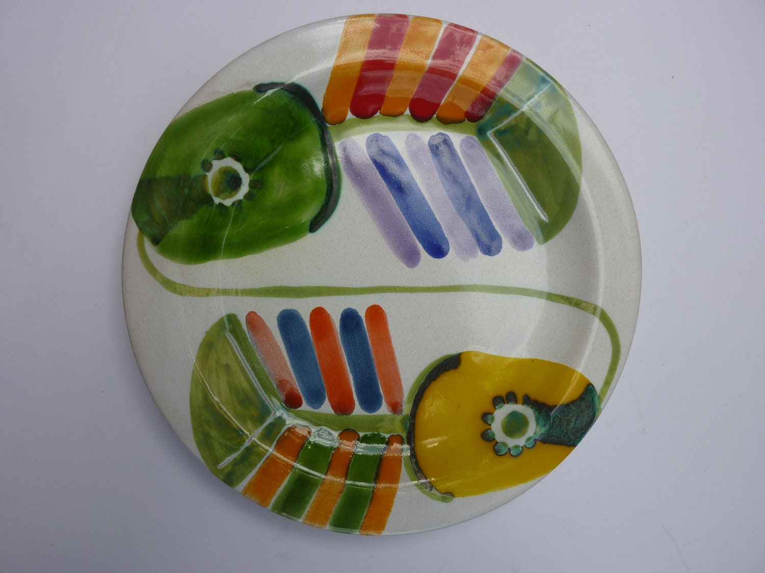 Fish Plate Made in Italy by Desimone 1980 by ZoomVintage on Etsy