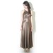 Divine Metallic Bronze Satin Gown
