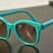 Vintage Polaroid Turquoise Frame Sunglasses, Tortoise Frame, Gradient Density Lenses 8763D. Collectible