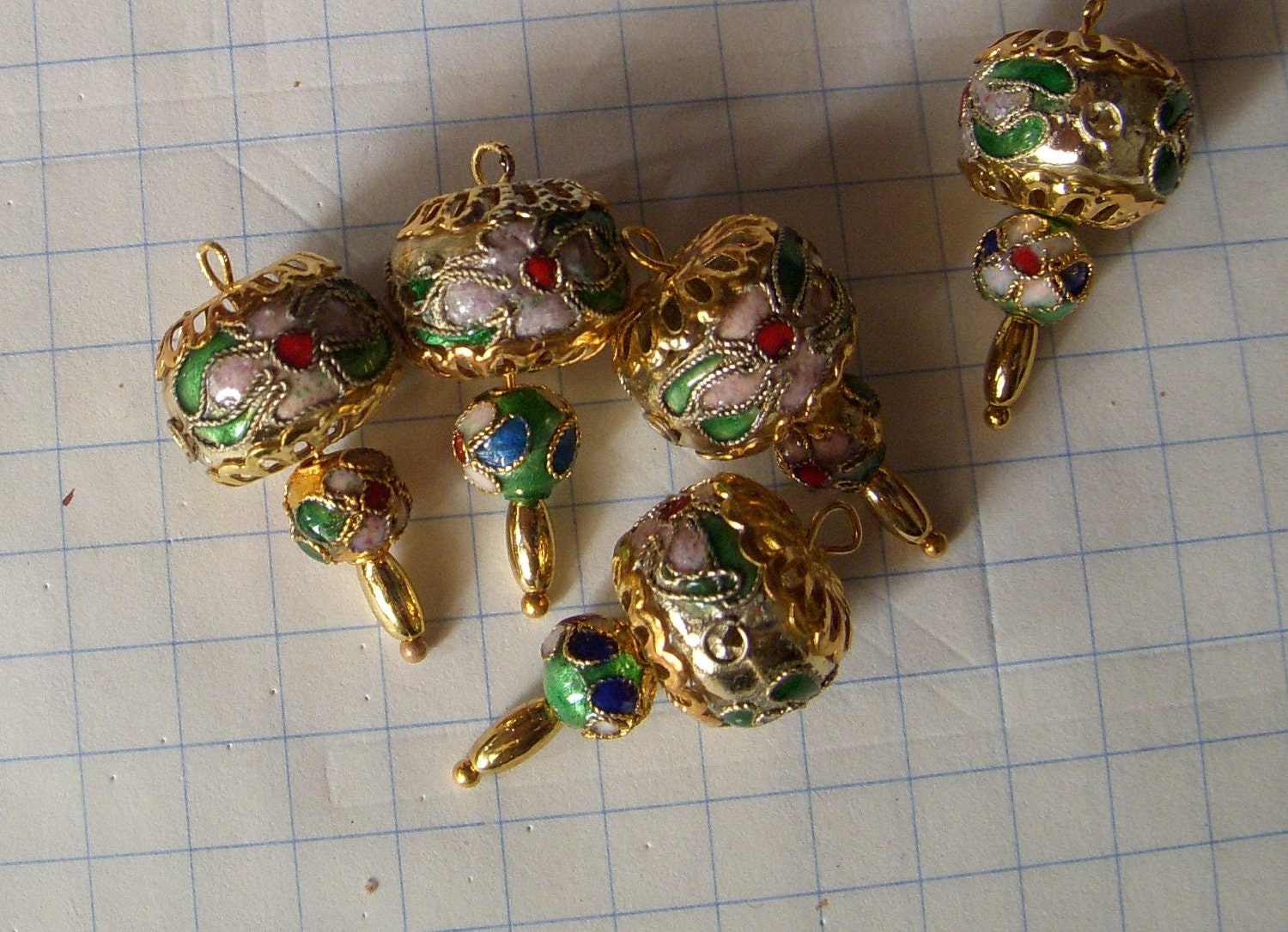 dollhouse scale or barbie christmas tree ornaments green and dollhouse scale or barbie christmas tree ornaments green and