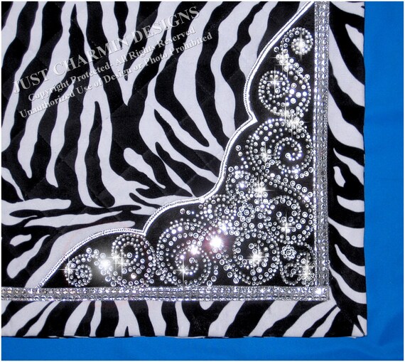 JCD Custom Crystal Bling Horse Show Saddle Blanket Pad