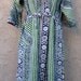 Vintage 60's printed Indian fabric handmade robe boho ethnic hippie style