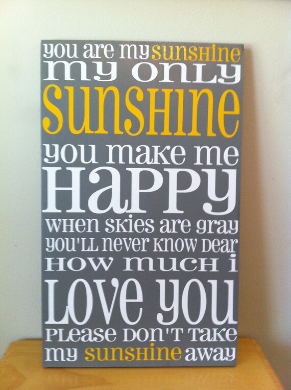 printable you are my sunshine subway art