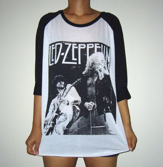 Led Zeppelin UK Rock Band Men T Shirts BaseBall Tee by bellacloths